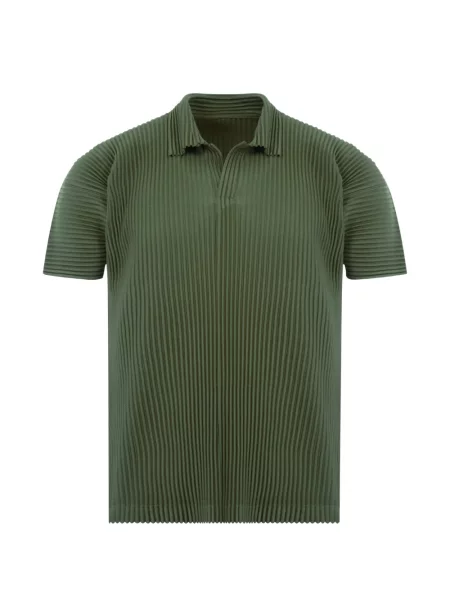 Gulerat tricou polo Issey Miyake verde