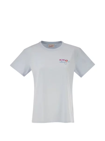 Tricou Mc2 Saint Barth cu broderie albastru