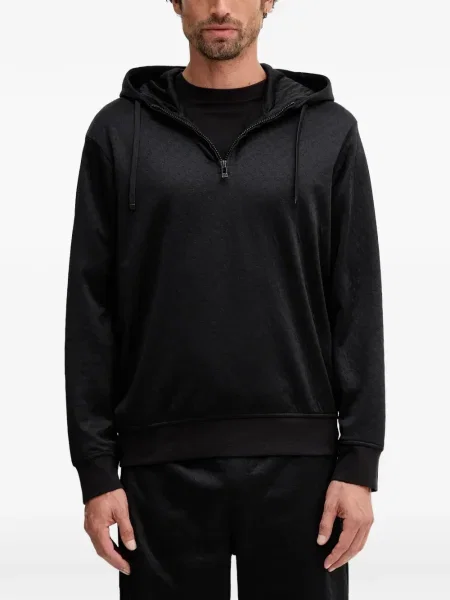 Hanorac cu glugă Armani Exchange negru