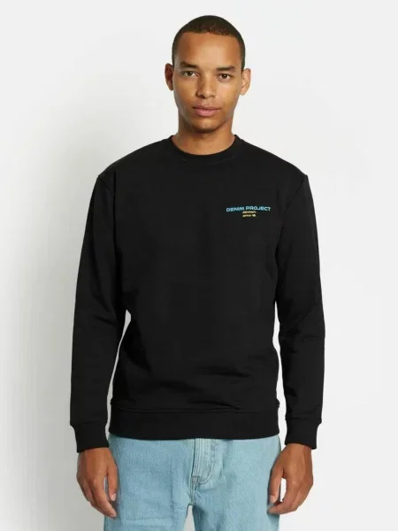 Denim Project Tričko DPMDP černá bílá