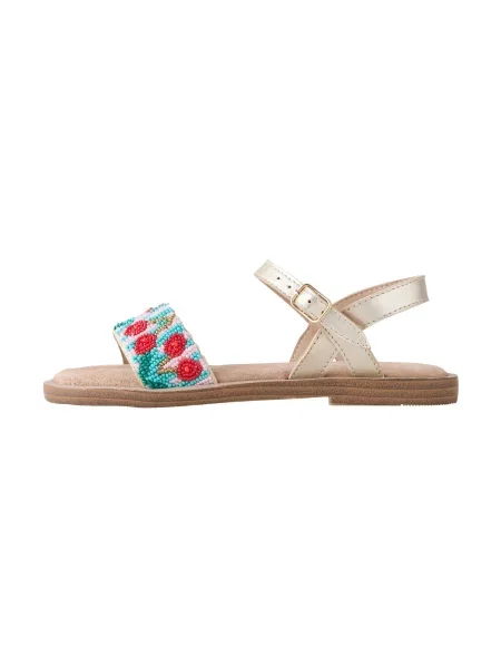 Next Sandale azur / auriu / roz roșu