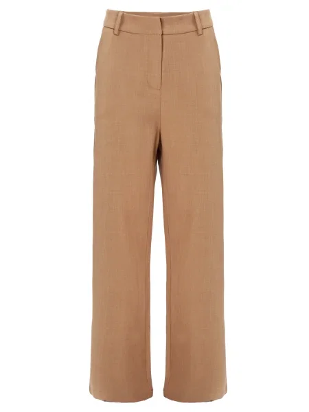 Influencer Pantaloni cămilă maro