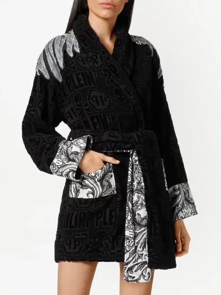 Trumpas chalatas Philipp Plein juoda
