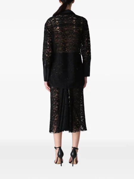 Cămașă Vera Wang din dantelă negru