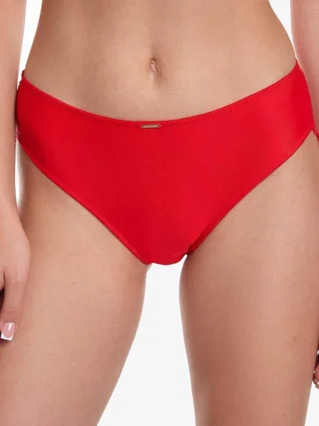 Кружевные трусики слипы червоні