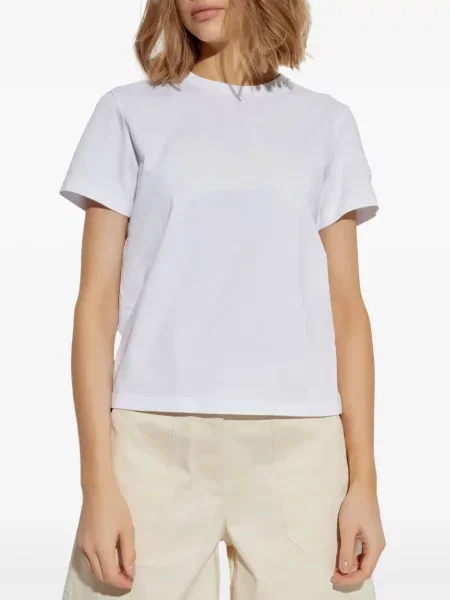 Tricou Moncler cu broderie alb