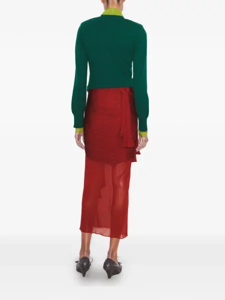 Cardigan Tory Burch de lână verde