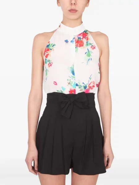 Cămașă Boutique Moschino cu model floral negru