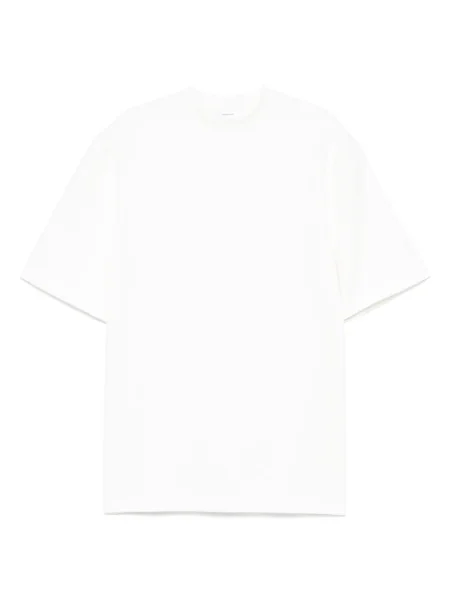 Rochie tip cămașă Wardrobe.nyc cu mâneci scurte scurtă de costum alb