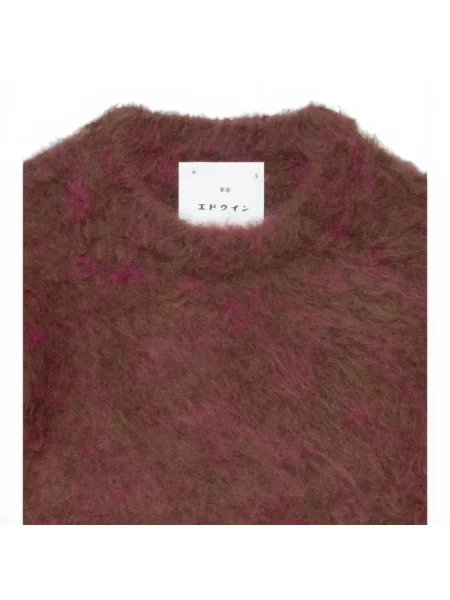 Sweter Edwin wełniany czerwony