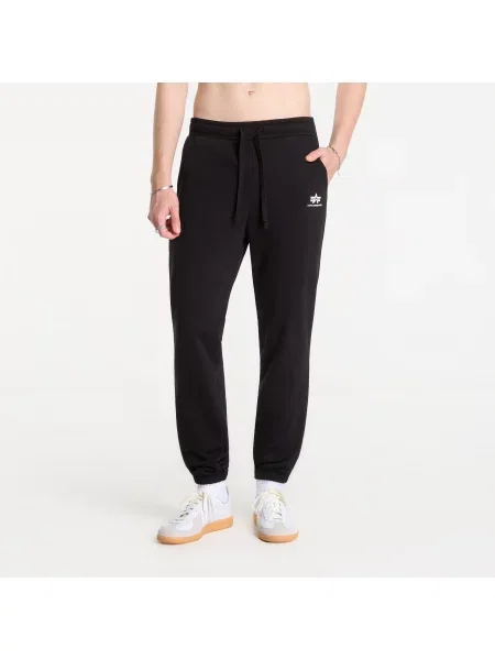 Спортен панталон Alpha Industries с апликация черно