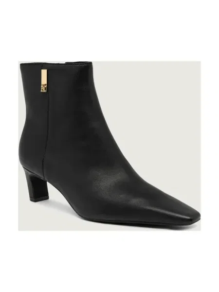 Tommy Hilfiger De piele botine cu negru