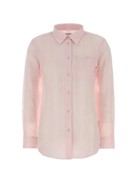 Cămașă Burberry în carouri roz