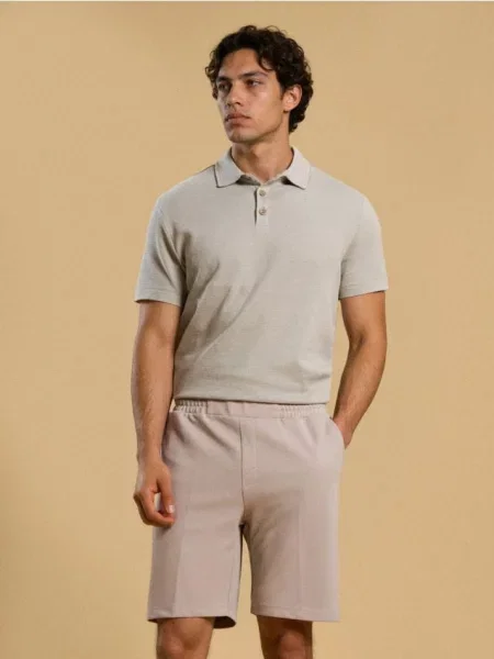 Sinsay Szorty slim beżowy