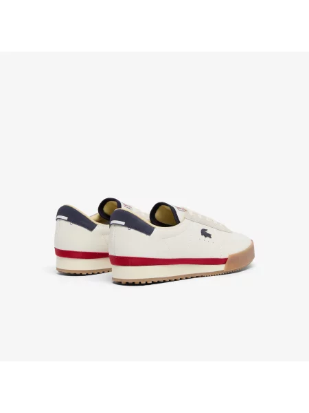 Lacoste Skórzane Sneakersy Aura biały