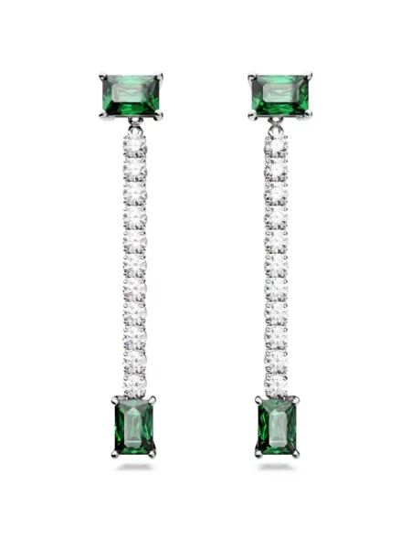 Kolczyki Swarovski biznesowe szare