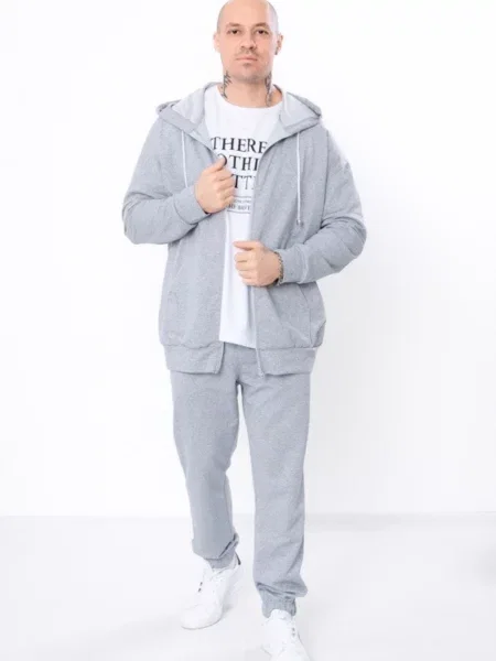 Носи своє Спортивний костюм Бавовна/поліестер сірий