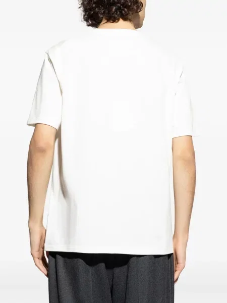 Tricou Jil Sander cu imagine alb