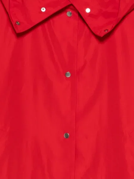 Палто Róhe с качулка червено