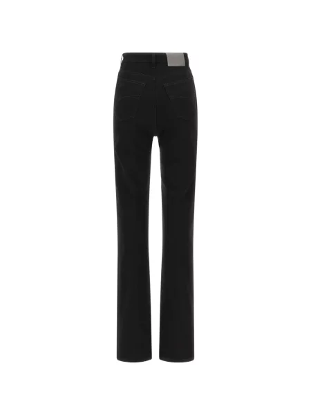 Blugi Balenciaga cu talie înaltă negru