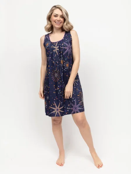 Нічна сорочка CYBERJAMMIES Edie бавовна/модал синій