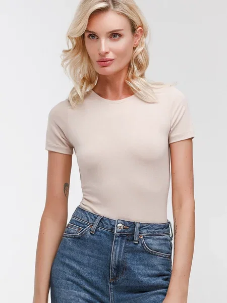 DARI CO Боді бежевий