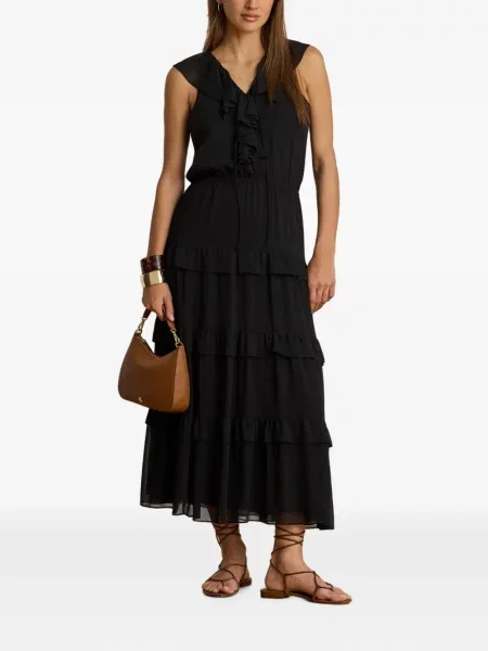 Rochie maxi Lauren Ralph Lauren negru