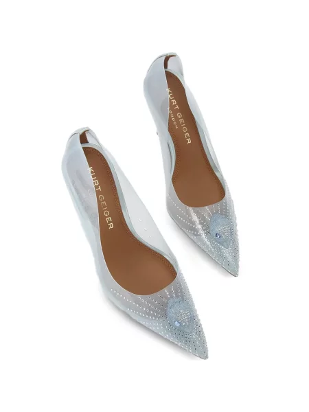 Pantofi cu toc Kurt Geiger London alb