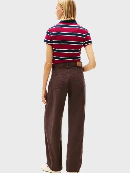 Середній підйом джинси Tommy Jeans коричневі