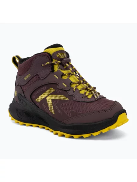Încălțăminte de trekking pentru copii KEEN Zionic Mid Wp huckleberry/mango mint mentă