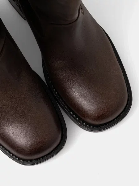 Кожаные сапоги Aldo коричневые