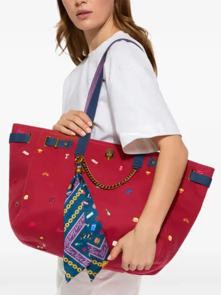 Шопинг чанта Kurt Geiger London червено