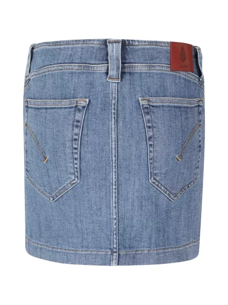 Fustă din denim Dondup albastru