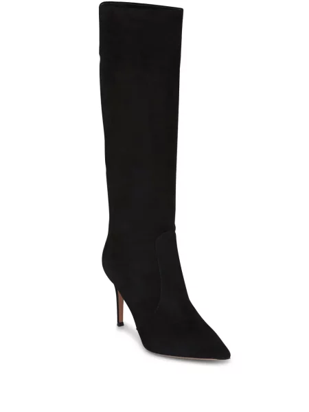 Botine Gianvito Rossi din piele de căprioară negru