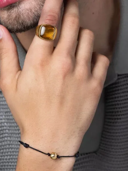 Пръстен Nialaya Jewelry златисто