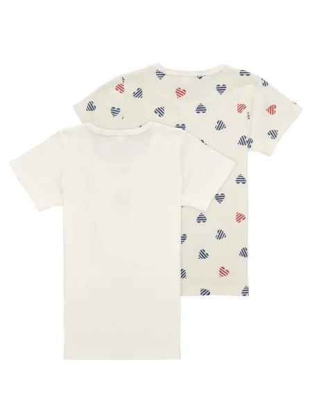 Tricou copii Petit Bateau alb