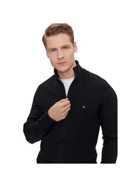 Kašmírová vesta Tommy Hilfiger čierna