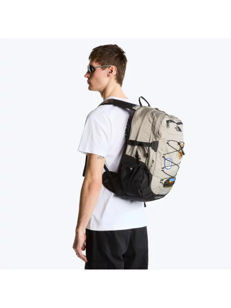 Geantă The North Face clasică cu strasuri gri