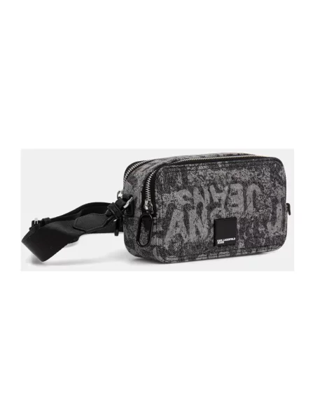 Karl Lagerfeld Jeans torebka crossbody jeansowa szara