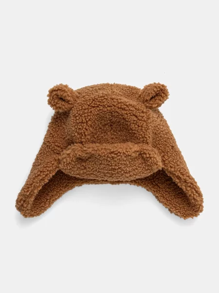 UGG căciulă cu urechi pentru copii FLUFF TRAPPER maro