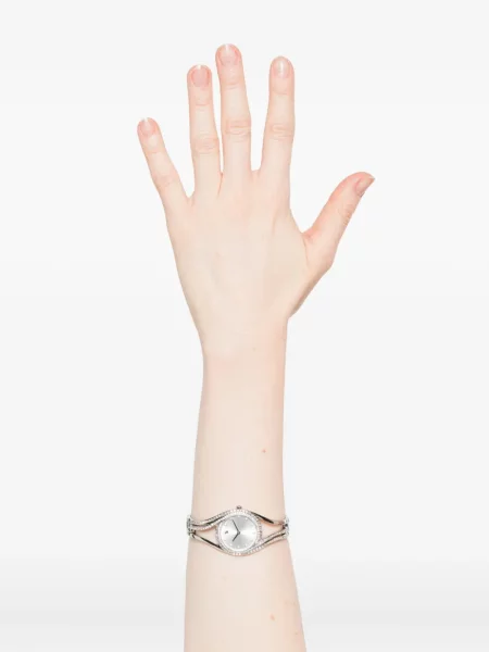 Ceas Swarovski de cristal argintiu