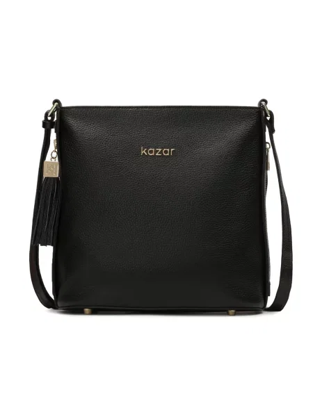 Torebka skórzana Kazar skórzana czarna