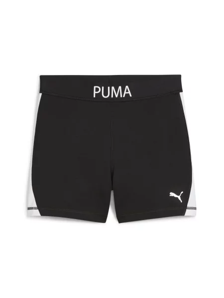 Obcisłe szorty z wysokim stanem 4" PUMA STRONG czarne