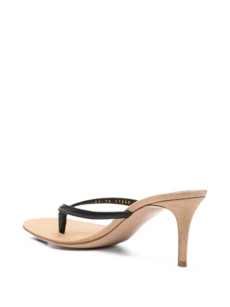 Sandale Gianvito Rossi din piele cu bretele negru