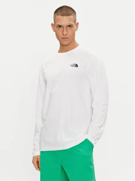 Tricou mânecă lungă The North Face alb