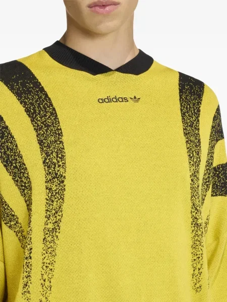 Blugi Adidas cu imagine cu dungi negru