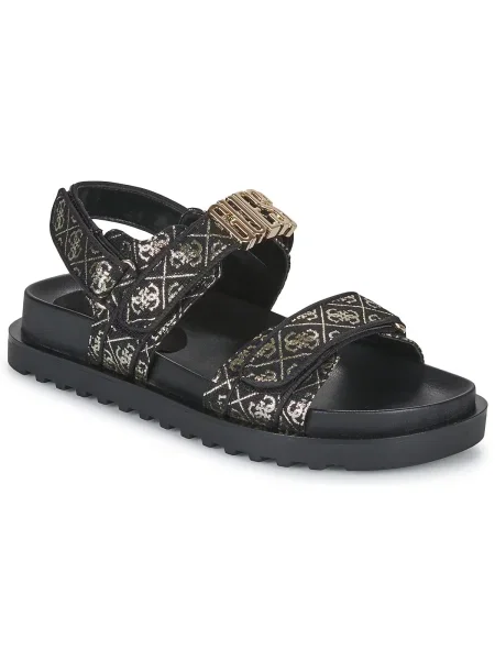 Tenisky Guess s potlačou čierna