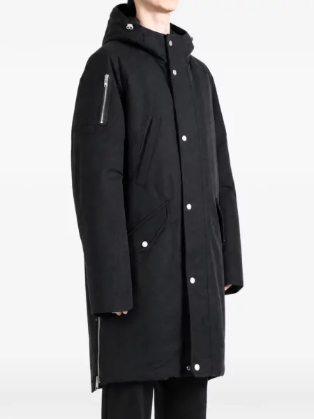 Geacă parka Moose Knuckles cu glugă cu autograf negru