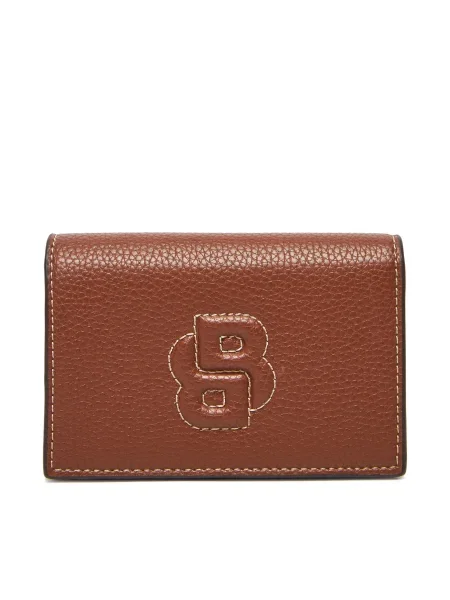 Малък дамски портфейл BOSS кафяво