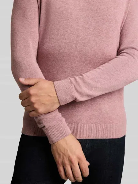 Sweter z czystej bawełny o kroju regular fit Tom Tailor różowy